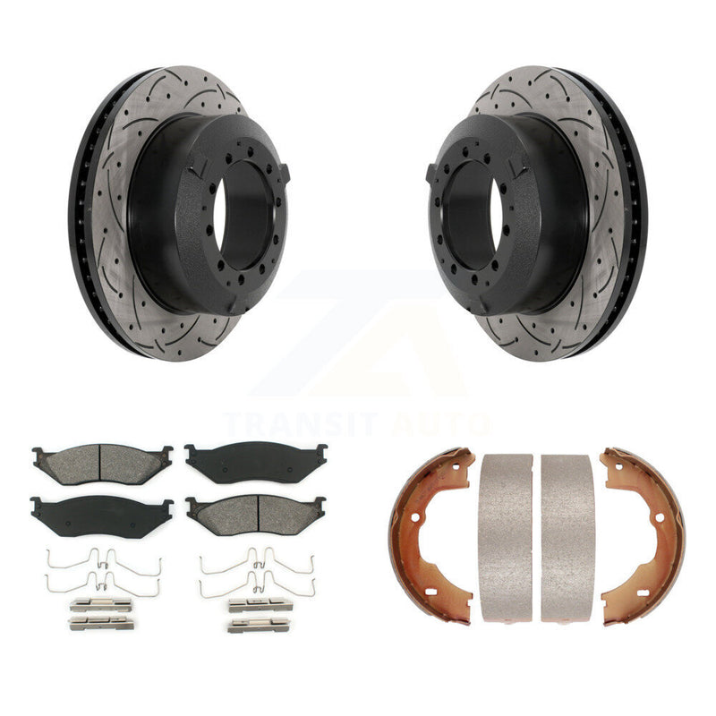 Transit Auto KDS-101353 Disc Brake Kit for 2005-2016 Ford F-450 Super Duty, Ford F-550 Super Duty, Ford LCF - Rear