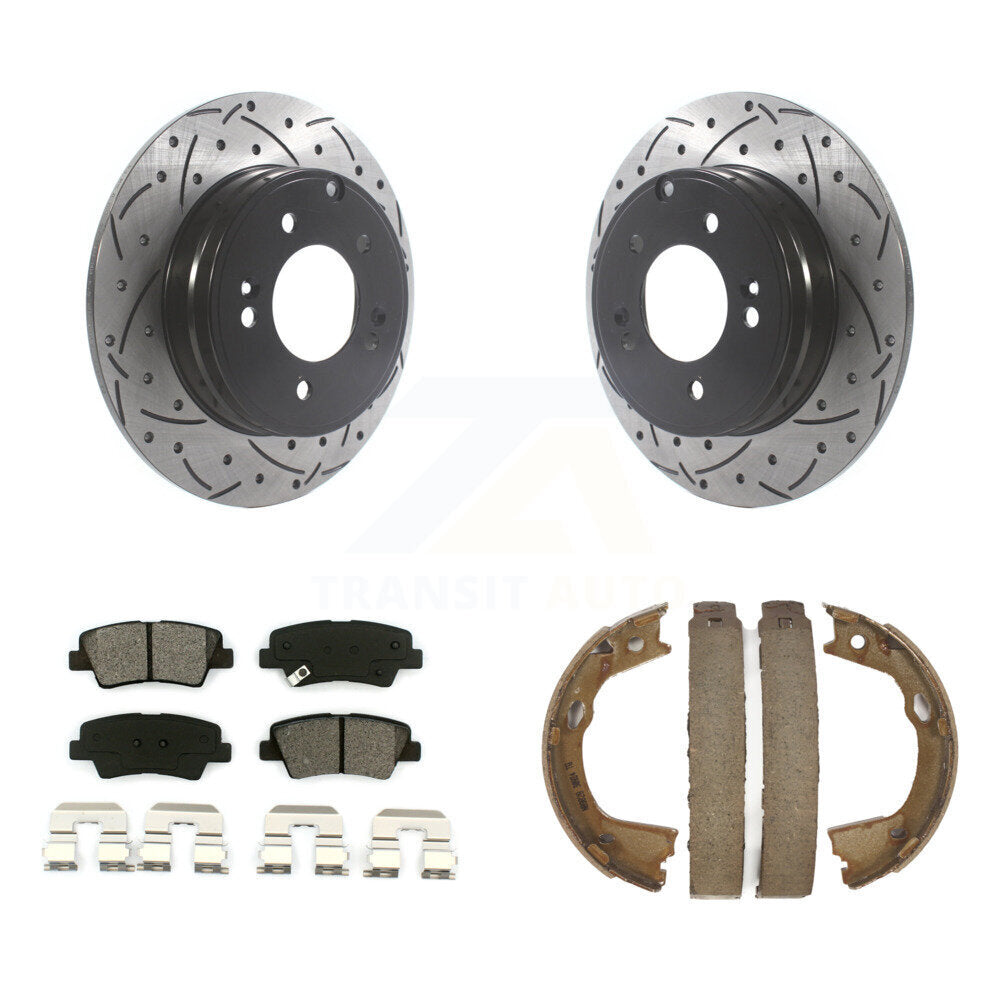 Transit Auto KDS-101373 Disc Brake Kit for 2010-2017 Hyundai Azera, Kia Optima, Hyundai Sonata - Rear