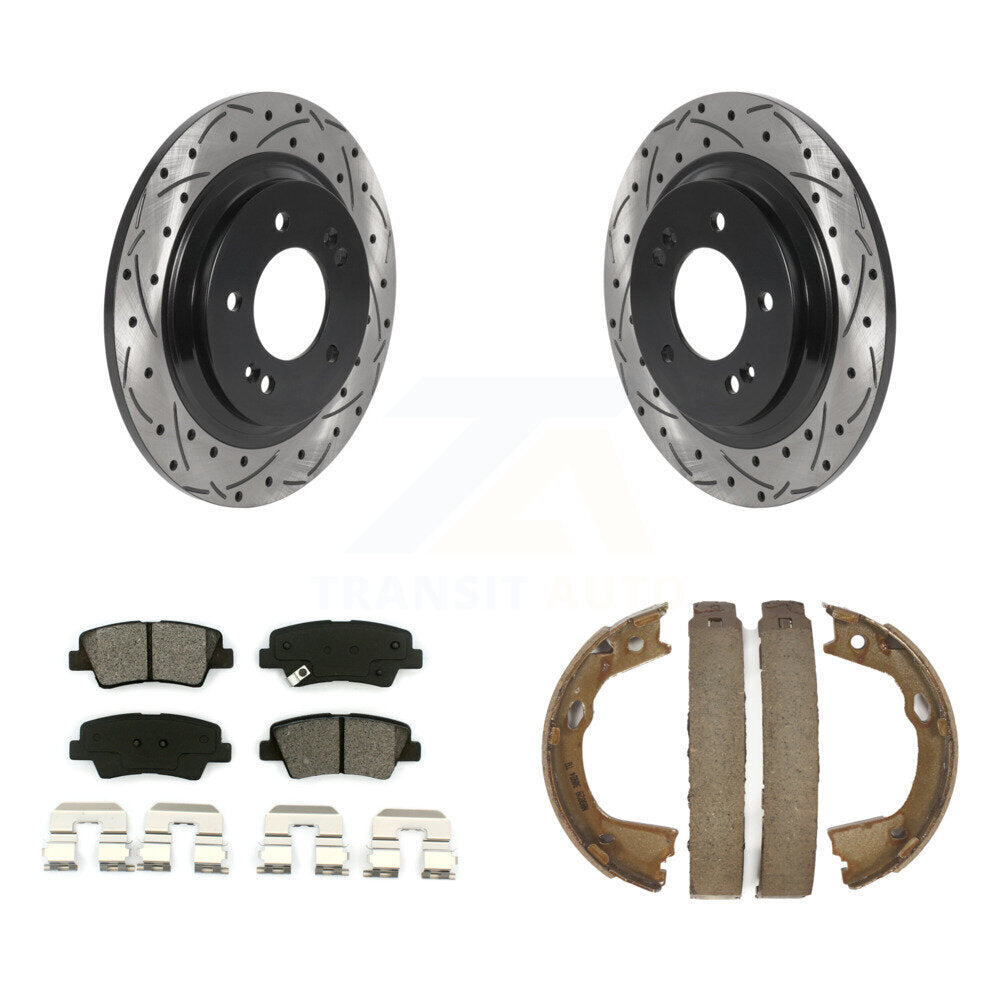 Transit Auto KDS-101374 Disc Brake Kit for 2015-2017 Hyundai Azera, Hyundai Sonata - Rear