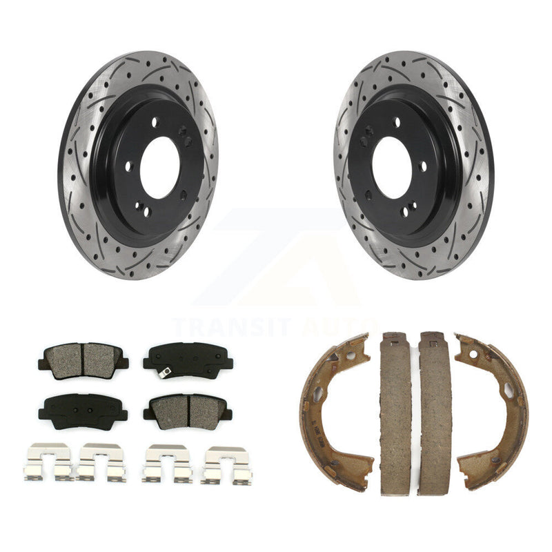 Transit Auto KDS-101374 Disc Brake Kit for 2015-2017 Hyundai Azera, Hyundai Sonata - Rear