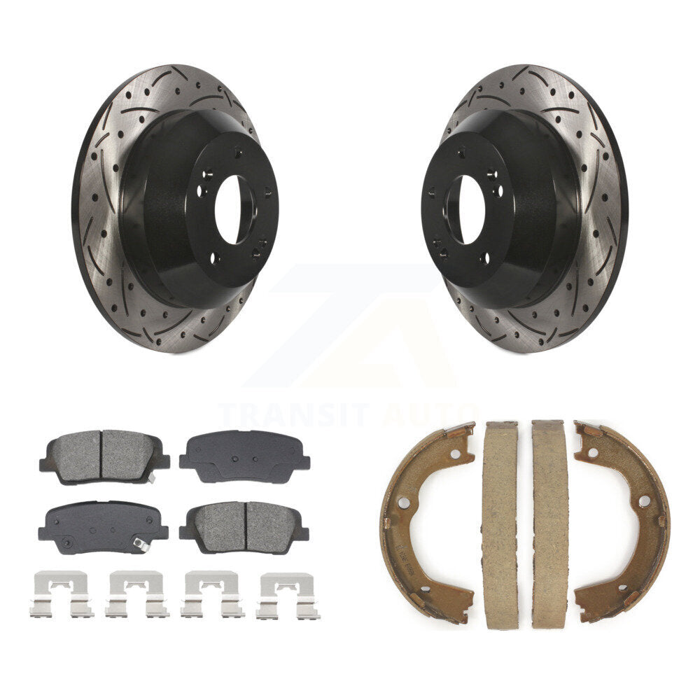 Transit Auto KDS-101381 Disc Brake Kit for 2010-2013 Kia Sorento, Hyundai Santa Fe - Rear