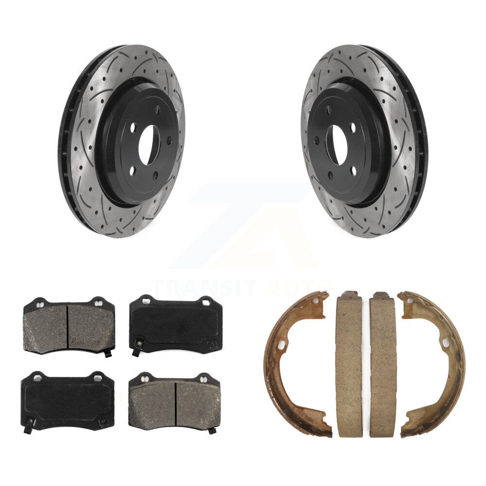 Transit Auto KDS-101385 Disc Brake Kit for 2012-2022 Dodge Durango, Jeep Grand Cherokee - Rear