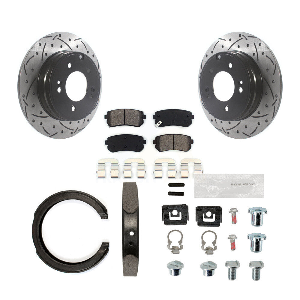Transit Auto KDS-101398 Disc Brake Kit for 2014-2017 Hyundai Tucson, Hyundai Sonata, Kia Cadenza - Rear