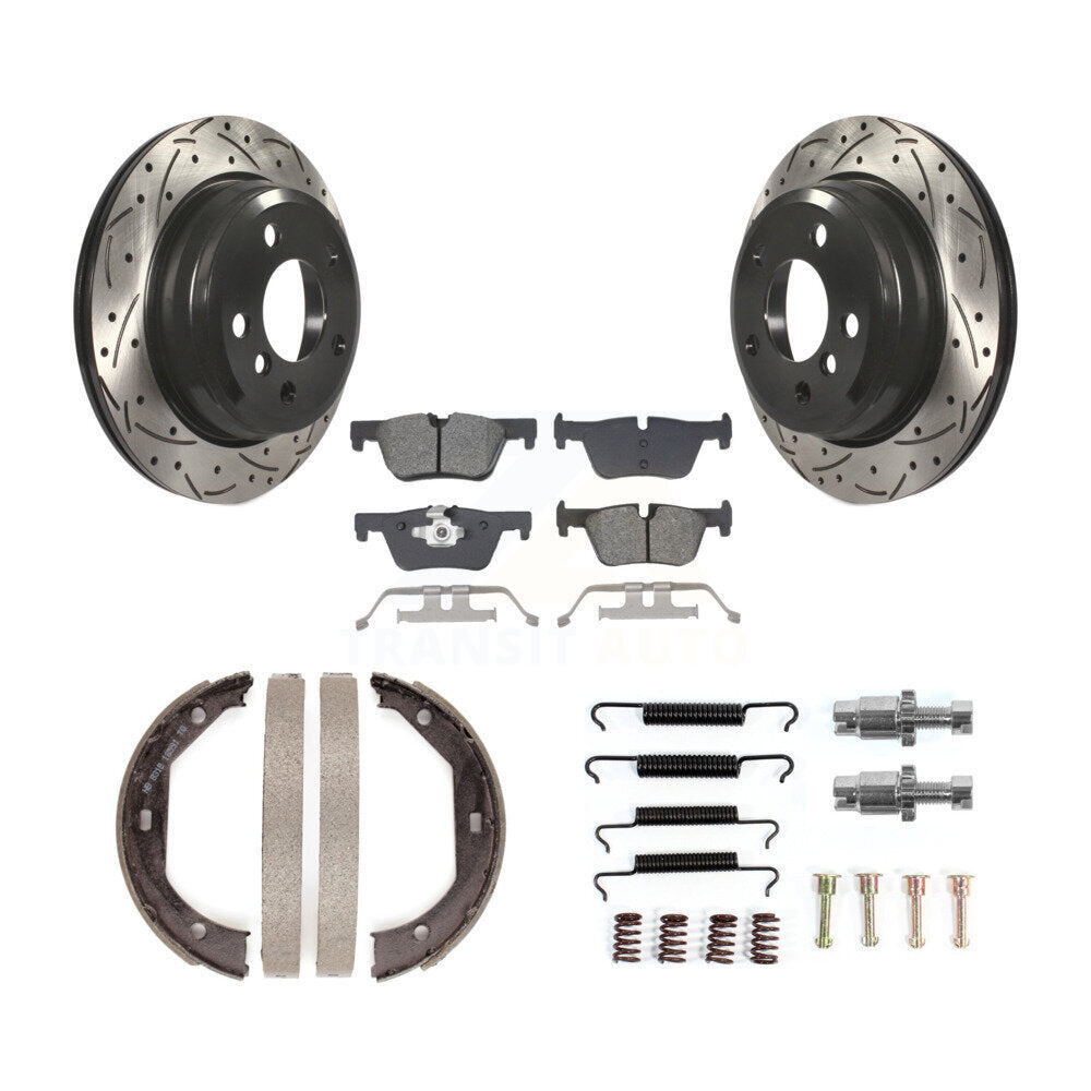Transit Auto KDS-101407 Disc Brake Kit for 2013-2020 BMW 328d xDrive, BMW 330i and More - Rear