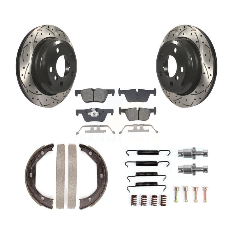 Transit Auto KDS-101407 Disc Brake Kit for 2013-2020 BMW 328d xDrive, BMW 330i and More - Rear