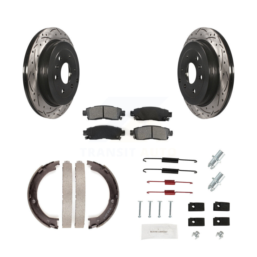 Transit Auto KDS-101435 Disc Brake Kit for 2007-2017 GMC Acadia Limited, Chevrolet Traverse and More - Rear