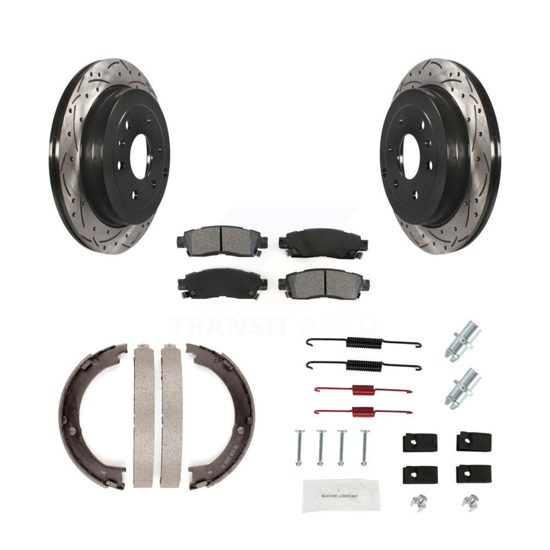 Transit Auto KDS-101435 Disc Brake Kit for 2007-2017 GMC Acadia Limited, Chevrolet Traverse and More - Rear