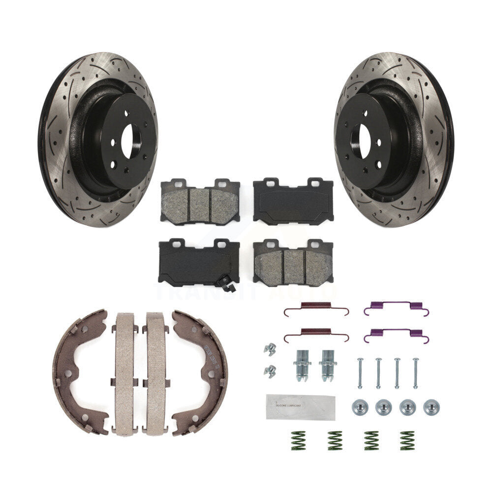 Transit Auto KDS-101460 Disc Brake Kit for 2009-2016 INFINITI Q60, INFINITI G37, Nissan 370Z - Rear