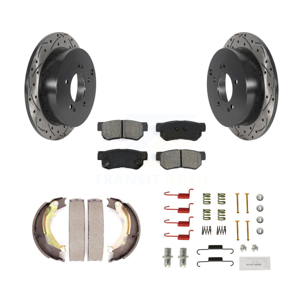 Transit Auto KDS-101473 Disc Brake Kit for 2005-2010 Hyundai Tucson, Kia Sportage - Rear