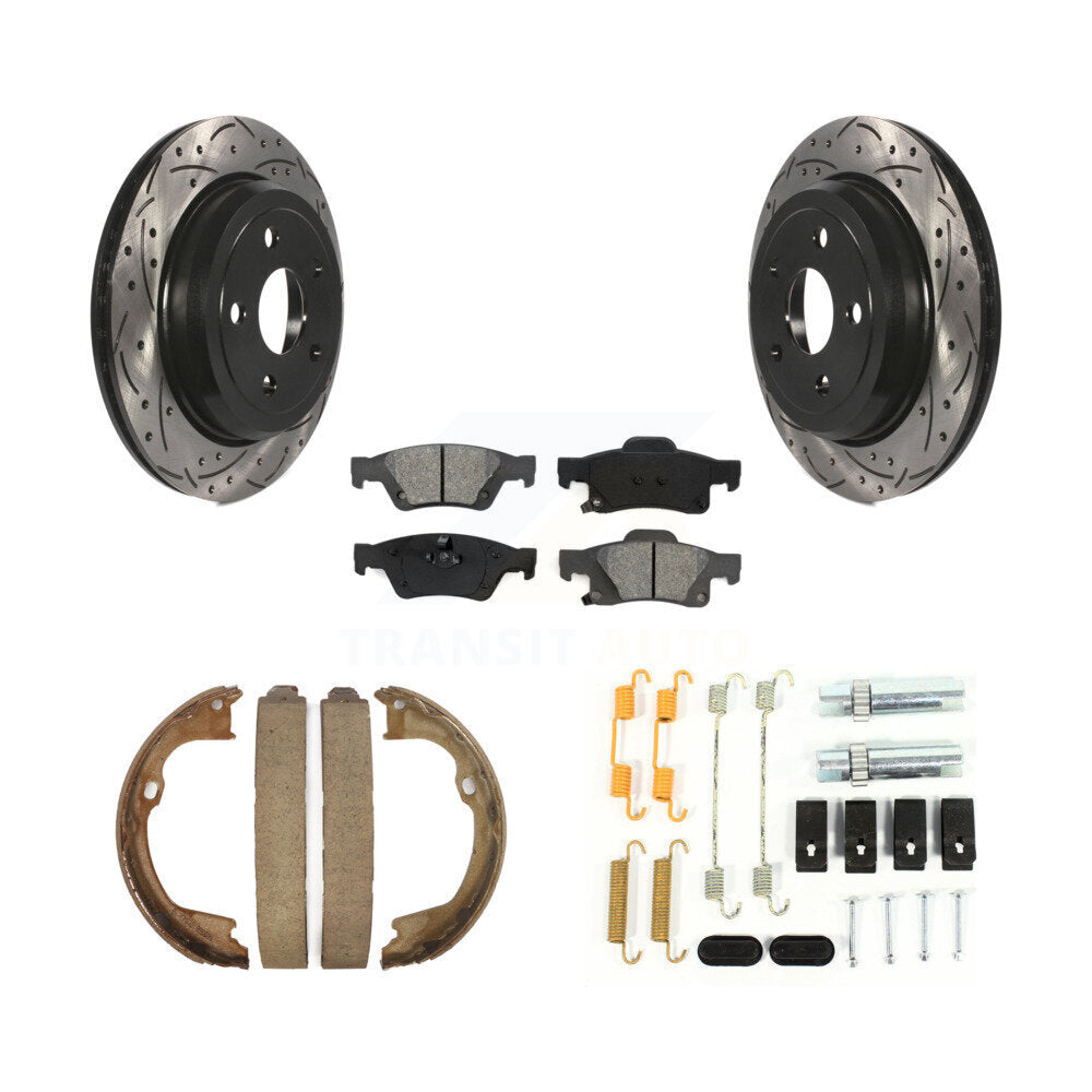 Transit Auto KDS-101476 Disc Brake Kit for 2011-2022 Jeep Grand Cherokee WK, Dodge Durango, Jeep Grand Cherokee - Rear