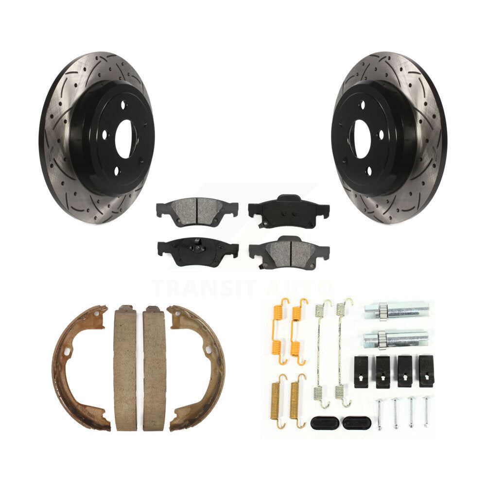 Transit Auto KDS-101477 Disc Brake Kit for 2011-2017 Dodge Durango, Jeep Grand Cherokee - Rear