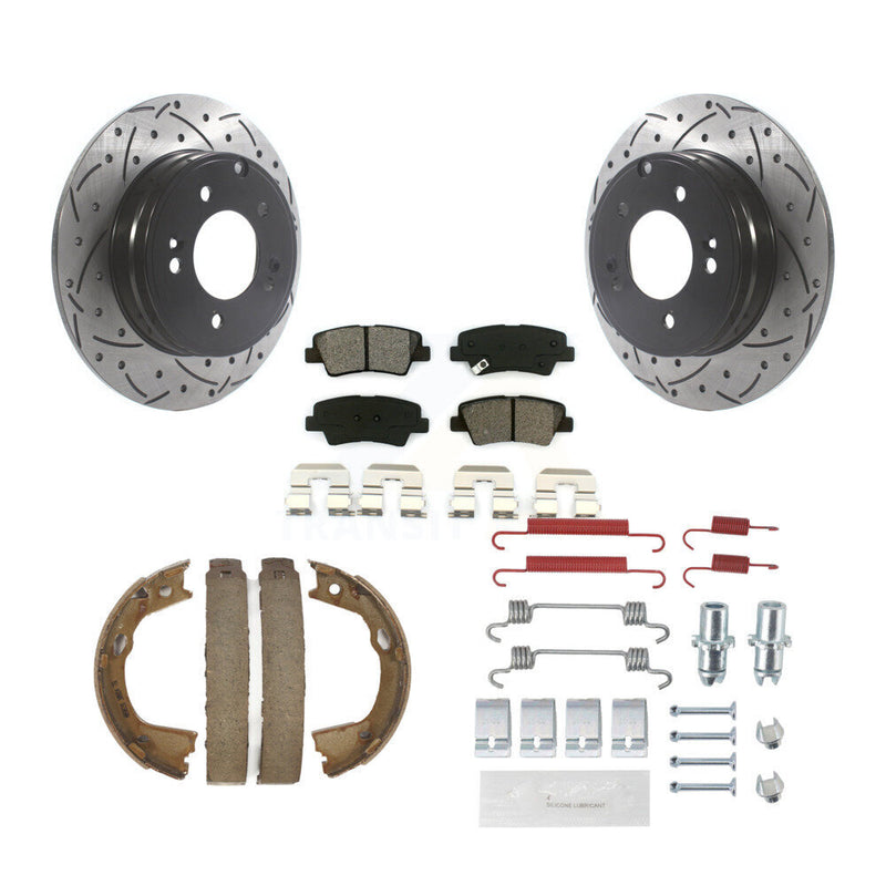 Transit Auto KDS-101515 Disc Brake Kit for 2011-2017 Hyundai Azera, Kia Optima, Hyundai Sonata - Rear