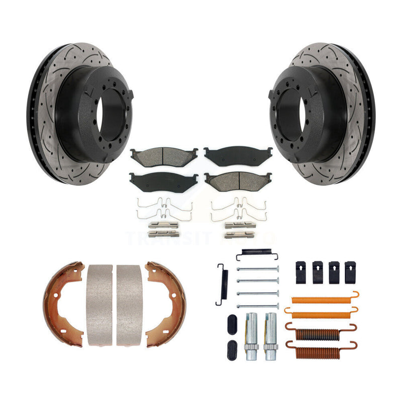Transit Auto KDS-101520 Disc Brake Kit for 2006-2016 Ford F-550 Super Duty, Ford F-450 Super Duty, Ford LCF - Rear