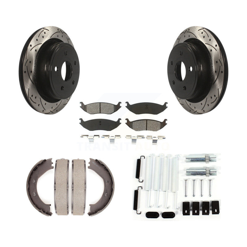 Transit Auto KDS-101546 Disc Brake Kit for 2004-2008 Dodge Ram 1500, Chrysler Aspen, Dodge Durango - Rear
