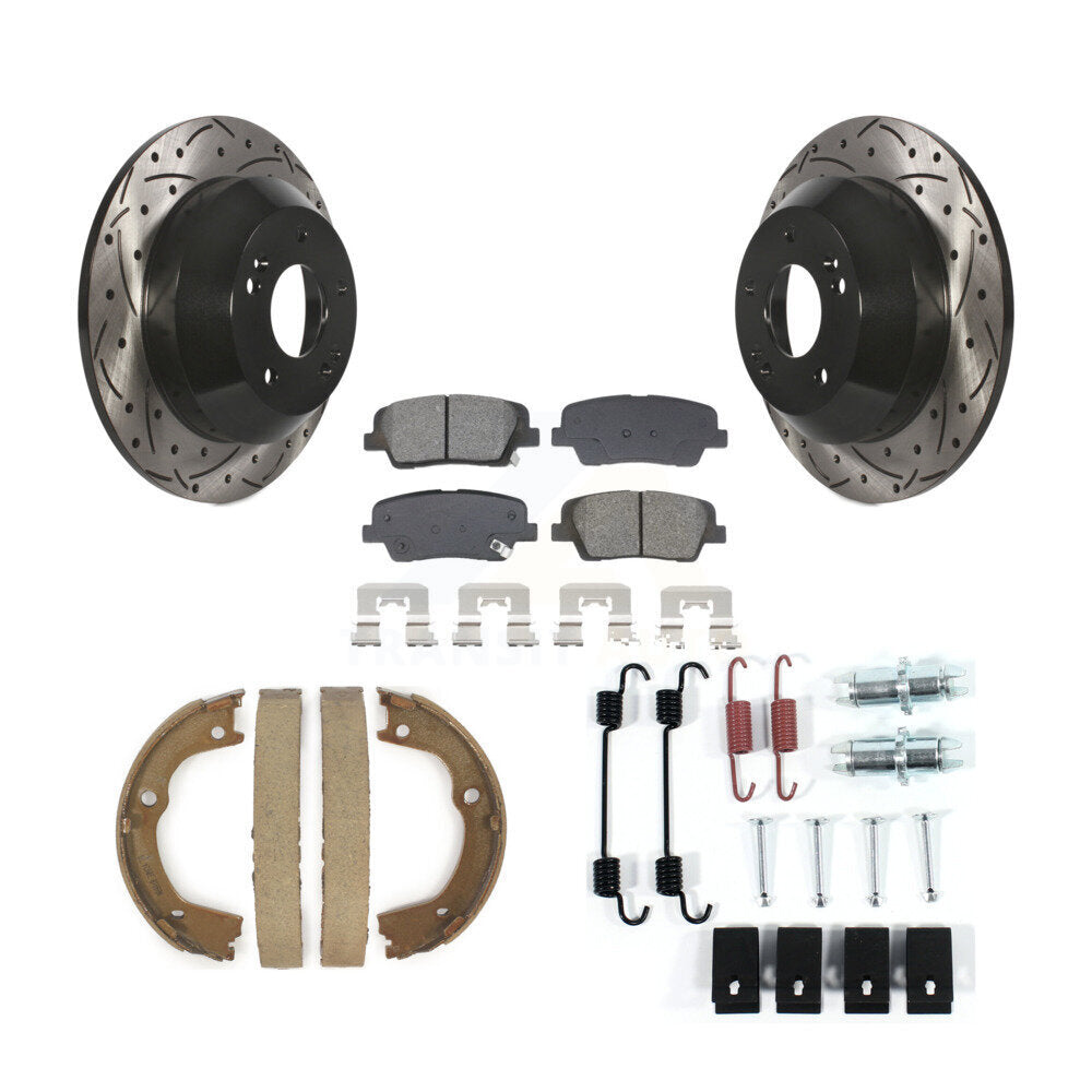 Transit Auto KDS-101548 Disc Brake Kit for 2010-2013 Kia Sorento, Hyundai Santa Fe - Rear