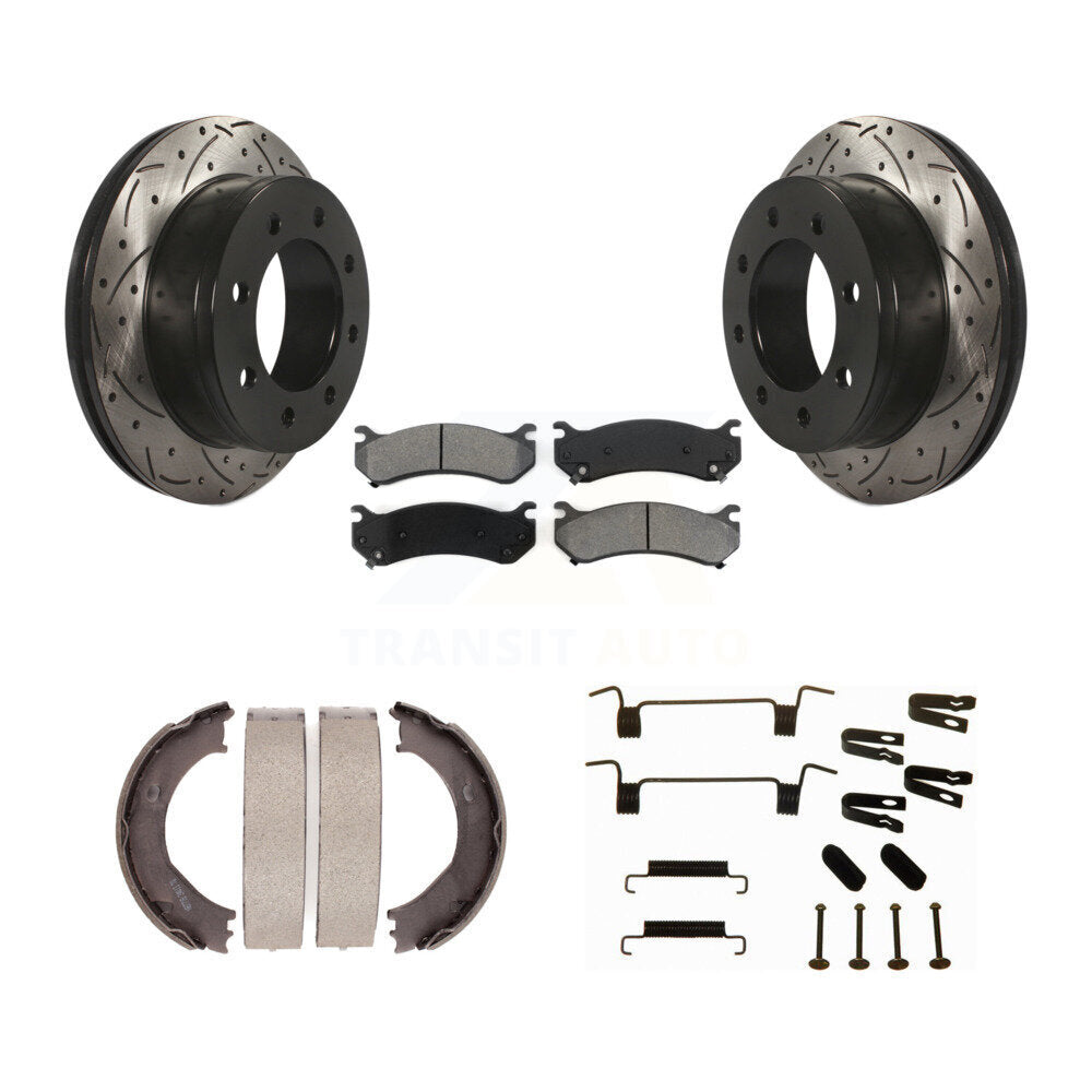Transit Auto KDS-101552 Disc Brake Kit for 1999-2010 GMC Sierra 3500 HD, Chevrolet Silverado 2500 HD and More - Rear