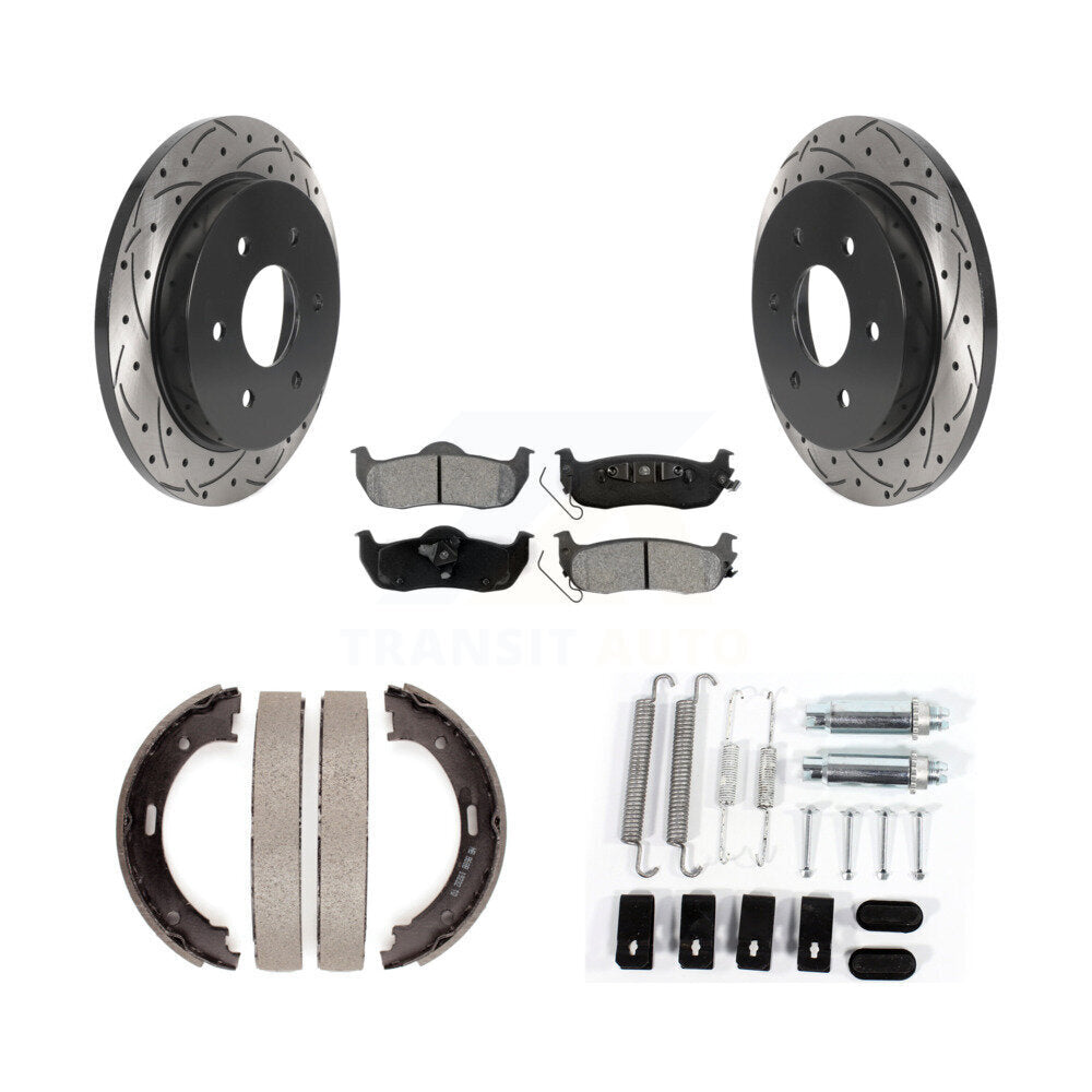 Transit Auto KDS-101557 Disc Brake Kit for 2004-2014 Nissan Armada, INFINITI QX56, Nissan TITAN - Rear