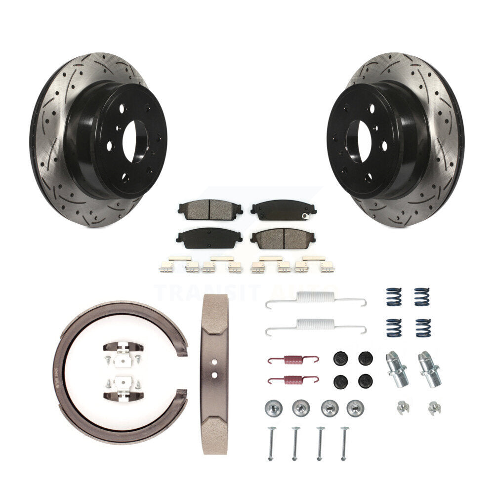 Transit Auto KDS-101558 Disc Brake Kit for 2013 Chevrolet Silverado 1500, GMC Sierra 1500 - Rear