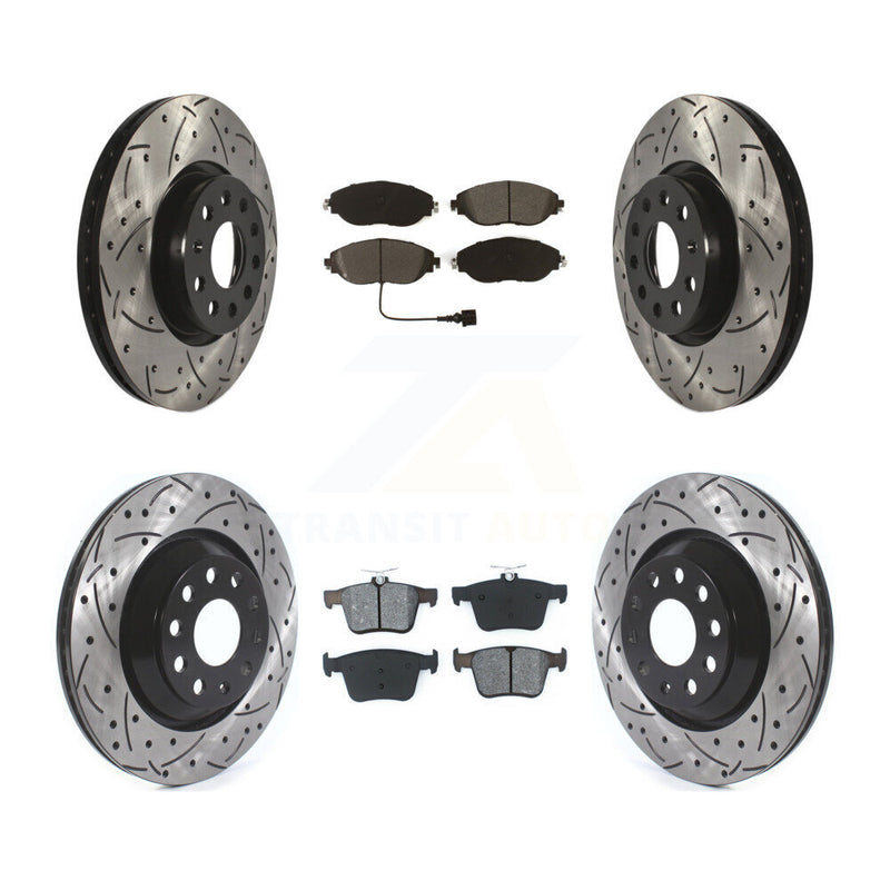 Transit Auto KDS-101563 Disc Brake Kit for 2019-2020 Audi A3 Quattro, Volkswagen Arteon - Front and Rear
