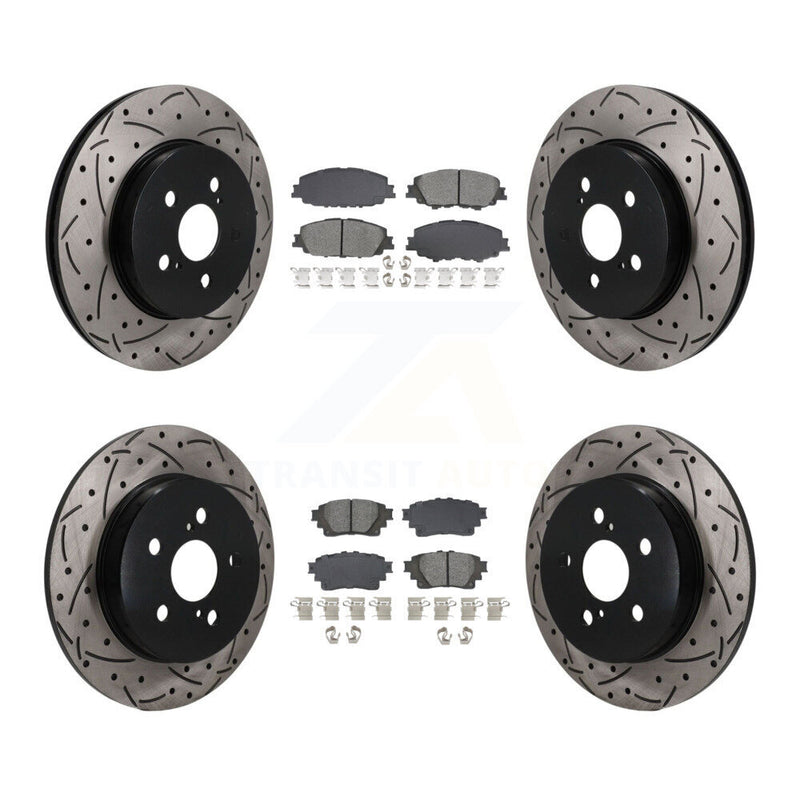 Transit Auto KDS-101564 Disc Brake Kit for 2019-2024 Toyota Corolla - Front and Rear