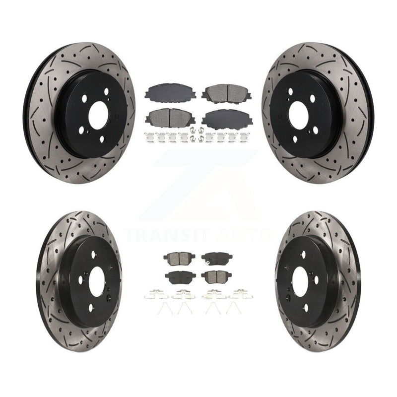 Transit Auto KDS-101566 Disc Brake Kit for 2020-2022 Toyota Corolla, Toyota Prius Prime - Front and Rear