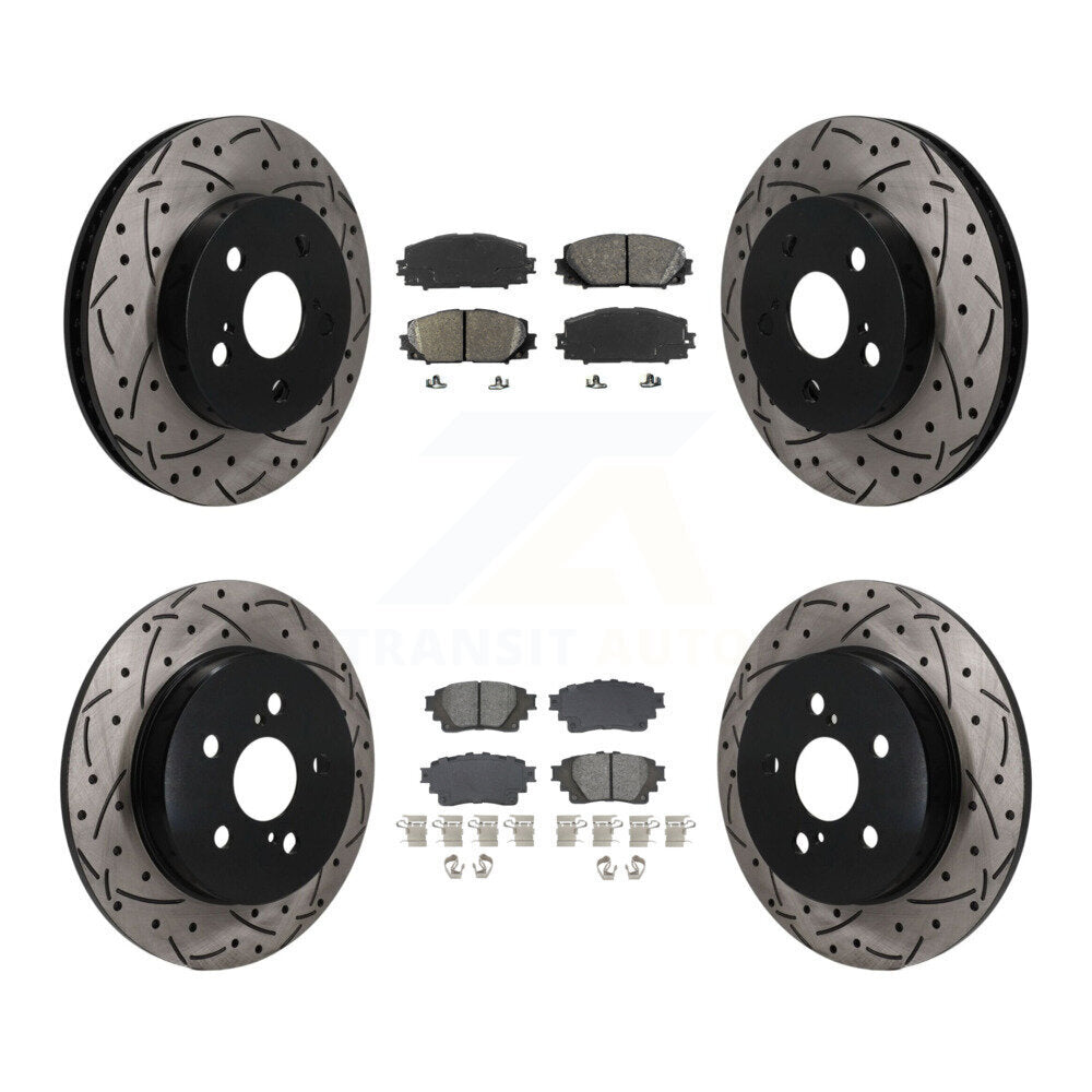 Transit Auto KDS-101567 Disc Brake Kit for 2020-2022 Toyota Corolla - Front and Rear