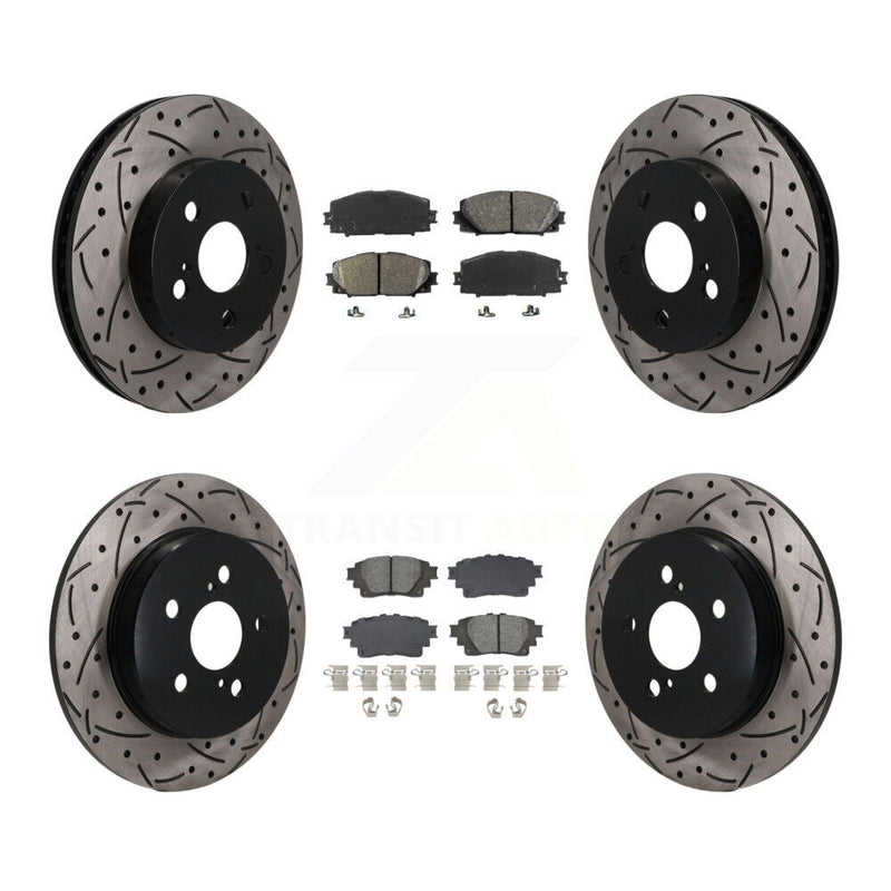 Transit Auto KDS-101567 Disc Brake Kit for 2020-2022 Toyota Corolla - Front and Rear