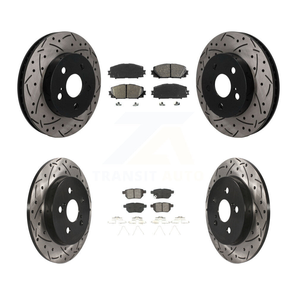 Transit Auto KDS-101568 Disc Brake Kit for 2016-2022 Toyota Corolla, Toyota Prius AWD-e and More - Front and Rear