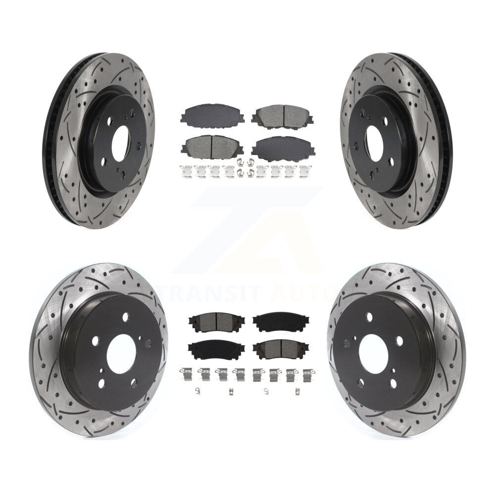 Transit Auto KDS-101569 Disc Brake Kit for 2023 Toyota Prius - Front and Rear