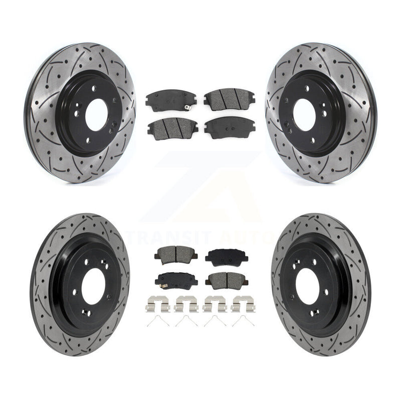 Transit Auto KDS-101573 Disc Brake Kit for 2017-2022 Hyundai Tucson, Kia Sportage - Front and Rear