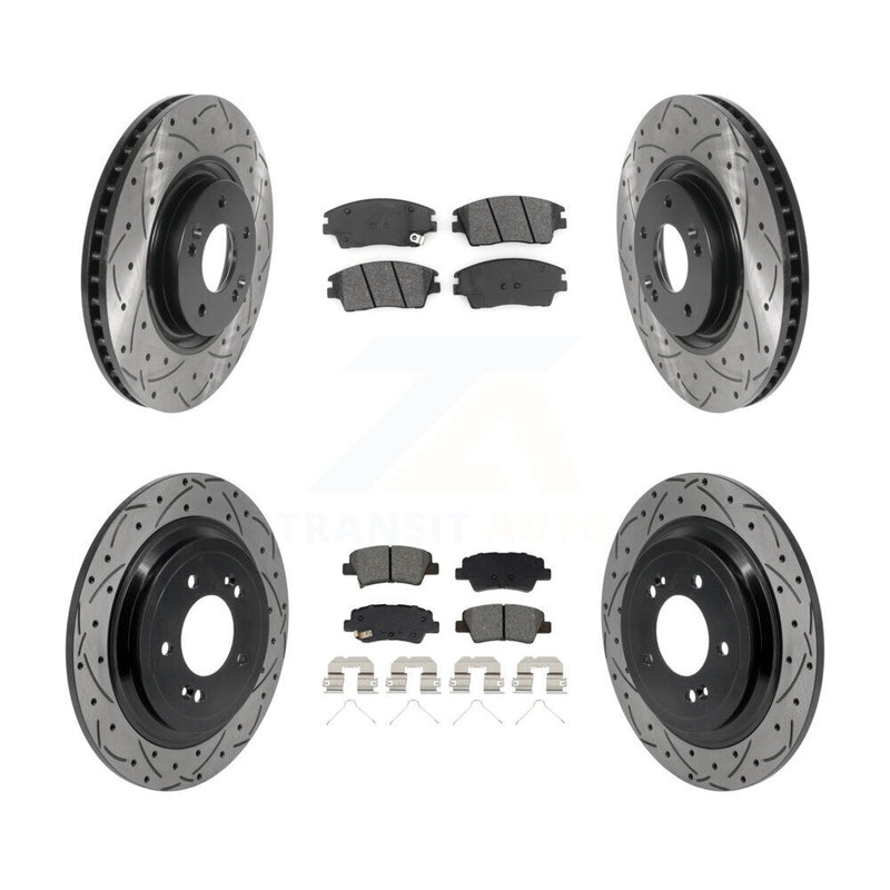 Transit Auto KDS-101574 Disc Brake Kit for 2017-2022 Kia Sportage - Front and Rear