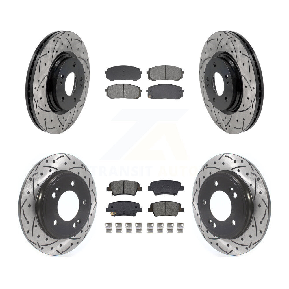 Transit Auto KDS-101575 Disc Brake Kit for 2021-2024 Hyundai Elantra - Front and Rear
