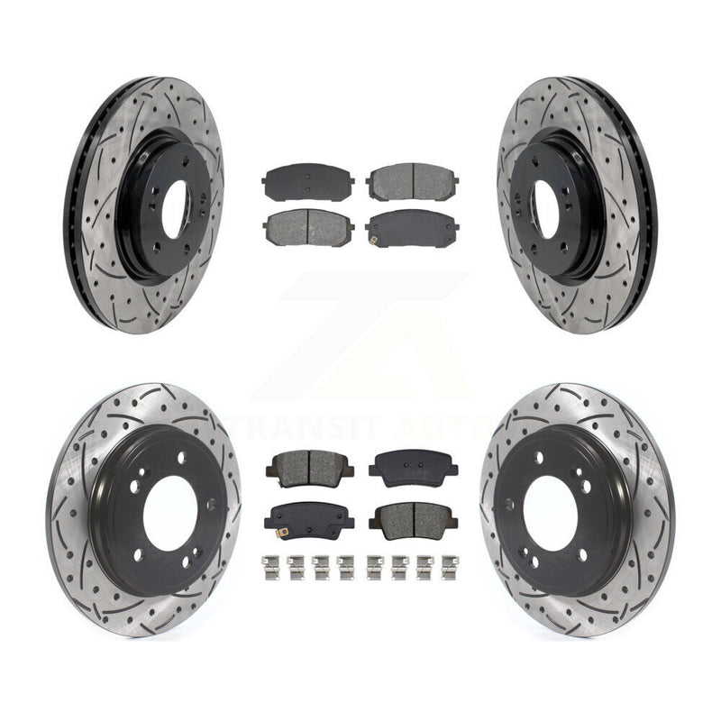 Transit Auto KDS-101575 Disc Brake Kit for 2021-2024 Hyundai Elantra - Front and Rear