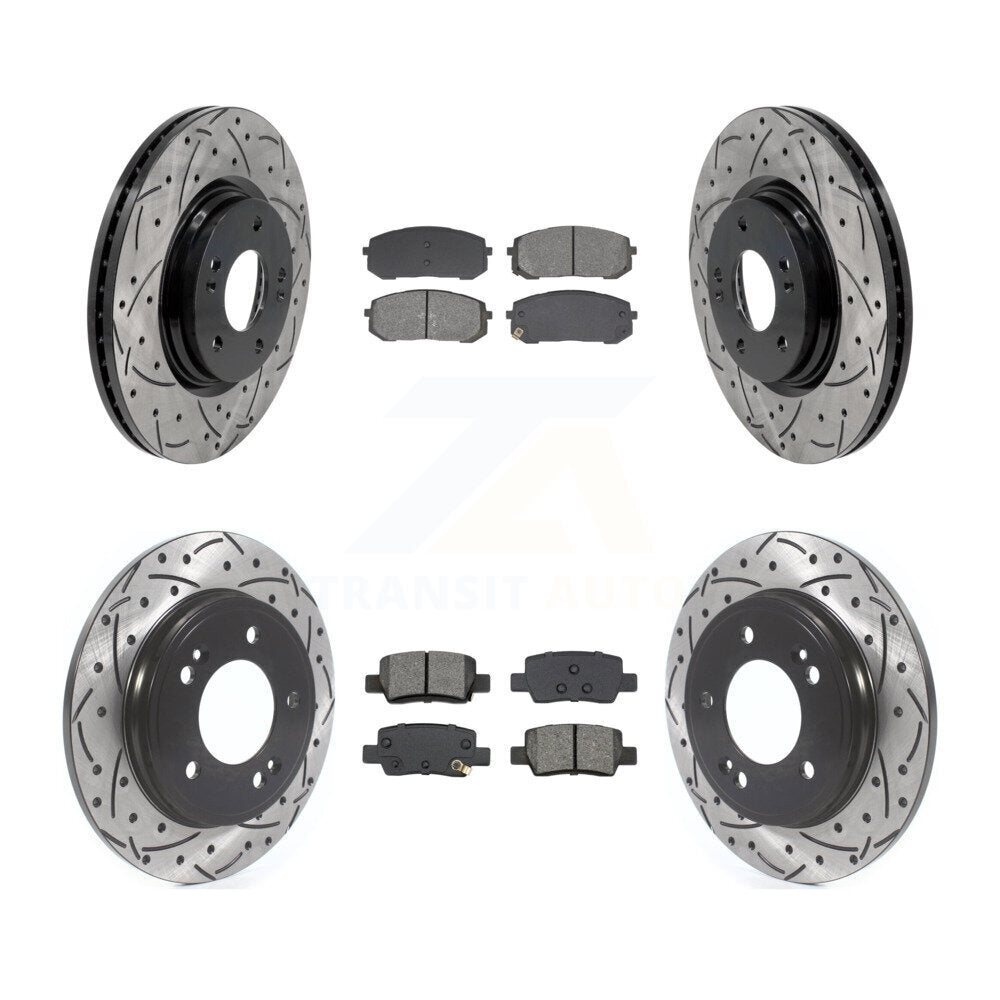 Transit Auto KDS-101576 Disc Brake Kit for 2021-2024 Hyundai Elantra - Front and Rear