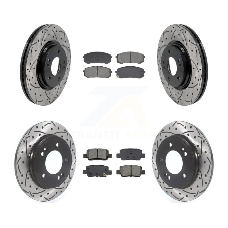 Transit Auto KDS-101576 Disc Brake Kit for 2021-2024 Hyundai Elantra - Front and Rear