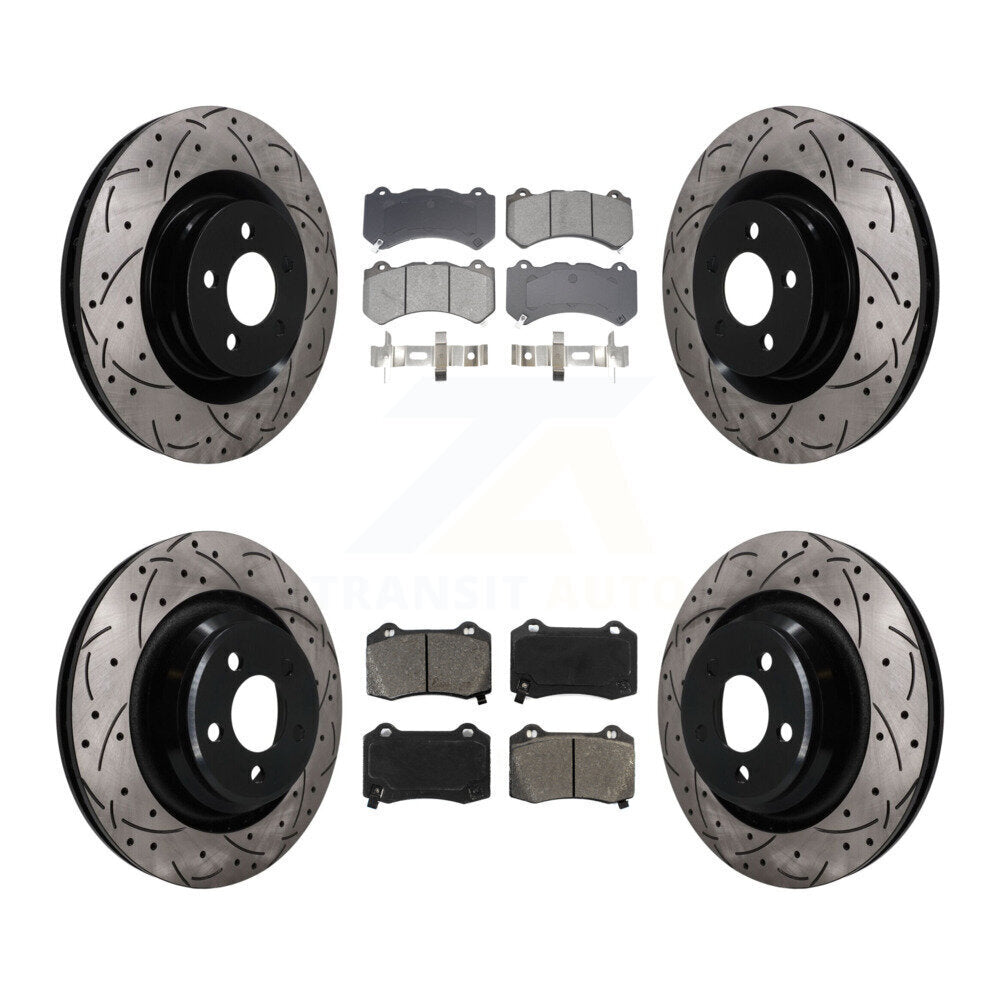 Transit Auto KDS-101577 Disc Brake Kit for 2015-2021 Dodge Charger, Dodge Challenger - Front and Rear