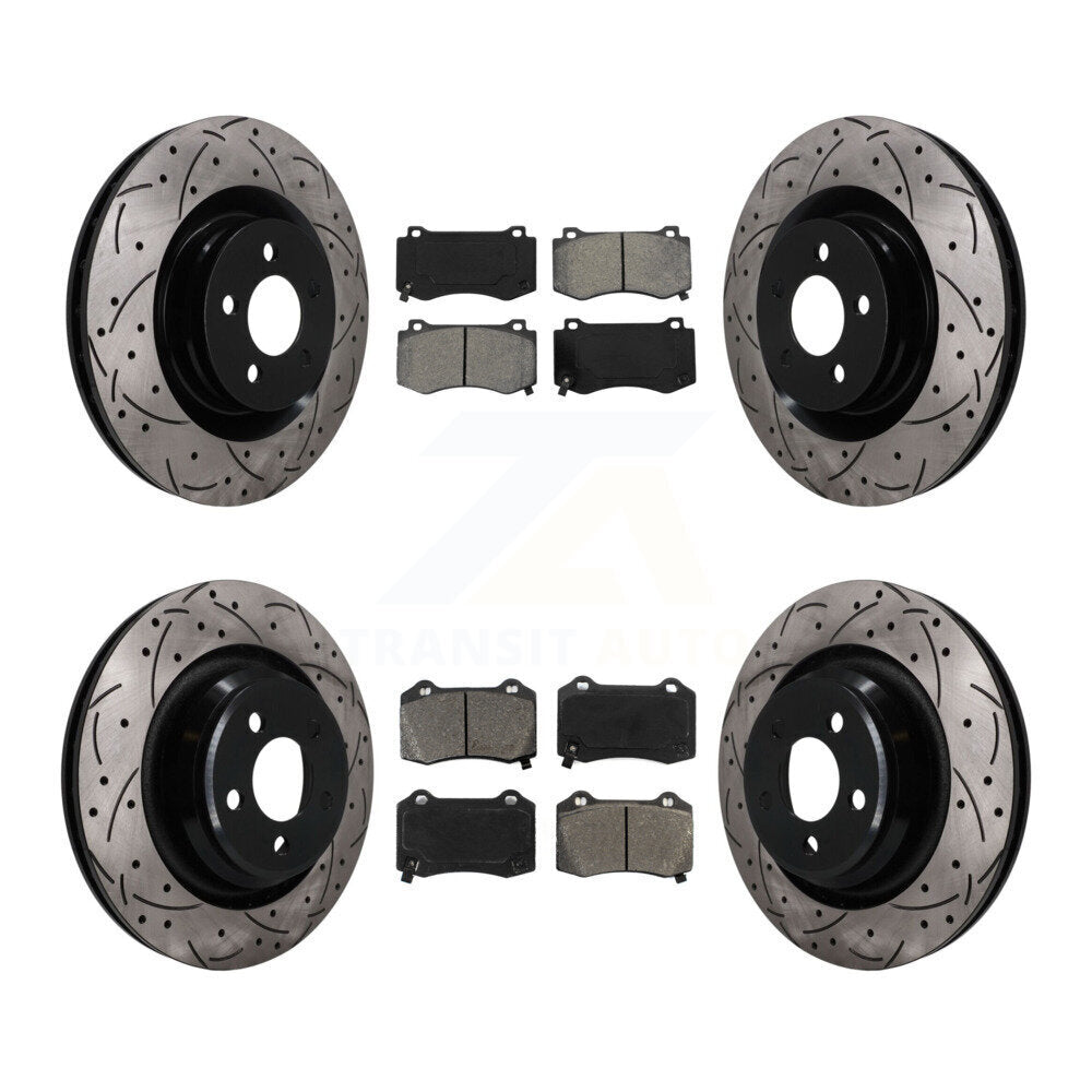 Transit Auto KDS-101578 Disc Brake Kit for 2005-2023 Dodge Challenger, Dodge Charger and More - Front and Rear