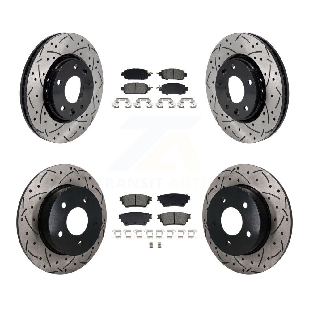 Transit Auto KDS-101580 Disc Brake Kit for 2021-2023 Nissan Kicks - Front and Rear