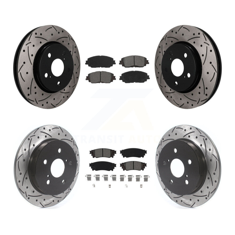 Transit Auto KDS-101585 Disc Brake Kit for 2019 Toyota C-HR - Front and Rear