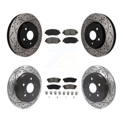 Transit Auto KDS-101585 Disc Brake Kit for 2019 Toyota C-HR - Front and Rear