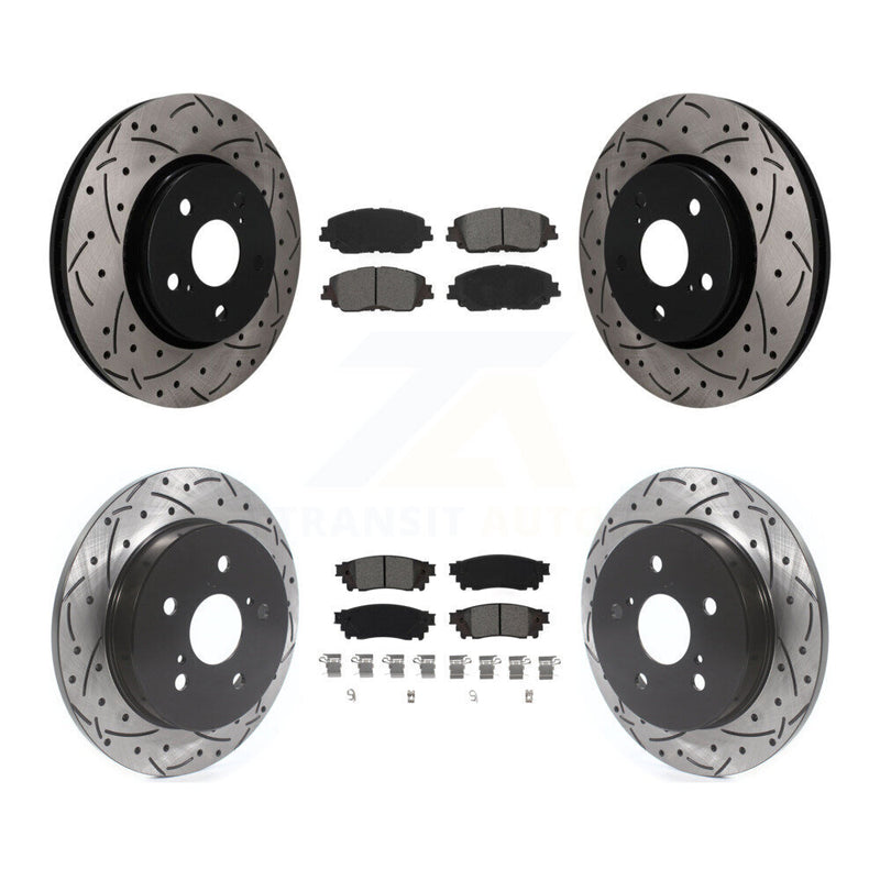 Transit Auto KDS-101585 Disc Brake Kit for 2019 Toyota C-HR - Front and Rear