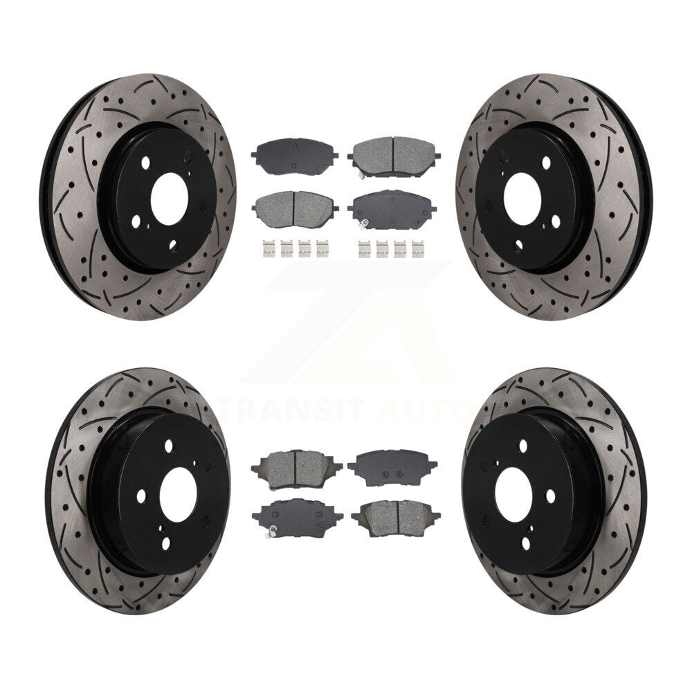 Transit Auto KDS-101586 Disc Brake Kit for 2019-2021 Toyota C-HR - Front and Rear