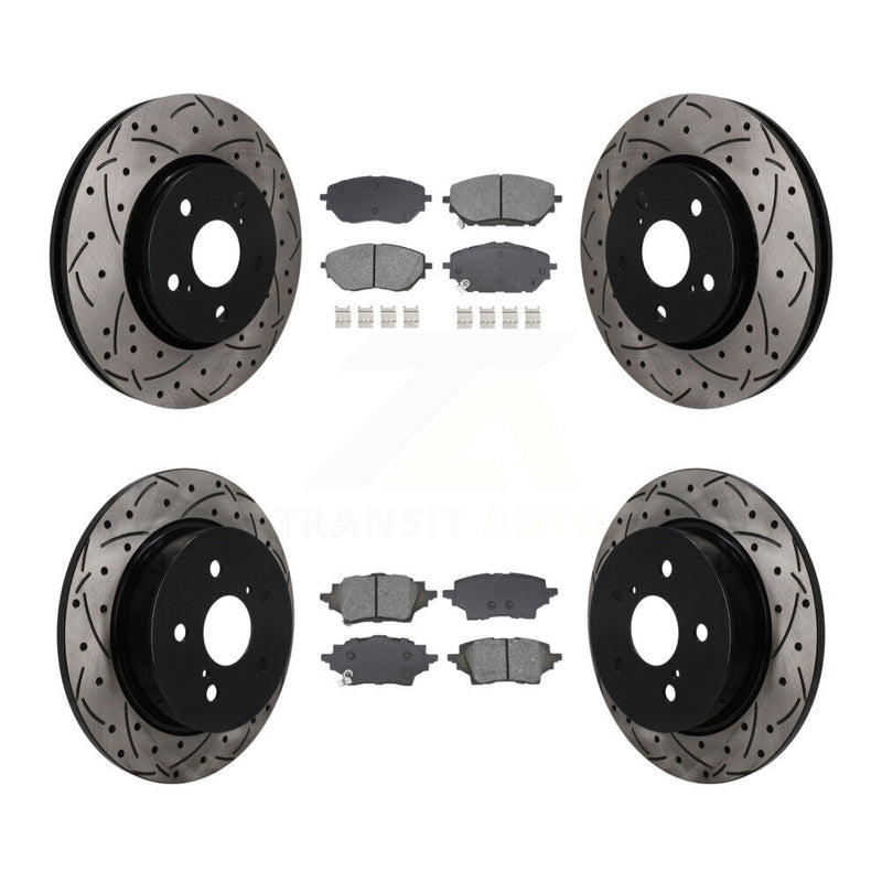 Transit Auto KDS-101586 Disc Brake Kit for 2019-2021 Toyota C-HR - Front and Rear
