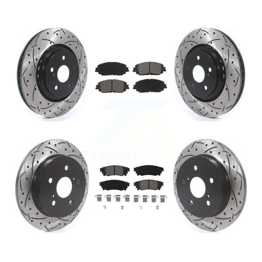 Transit Auto KDS-101587 Disc Brake Kit for 2020 Toyota Camry - Front and Rear