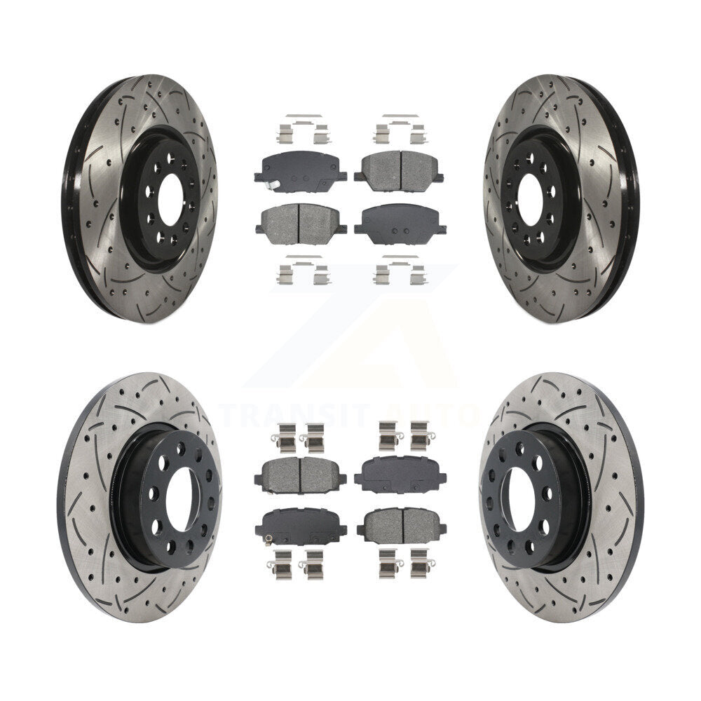 Transit Auto KDS-101588 Disc Brake Kit for 2023 Jeep Compass - Front and Rear