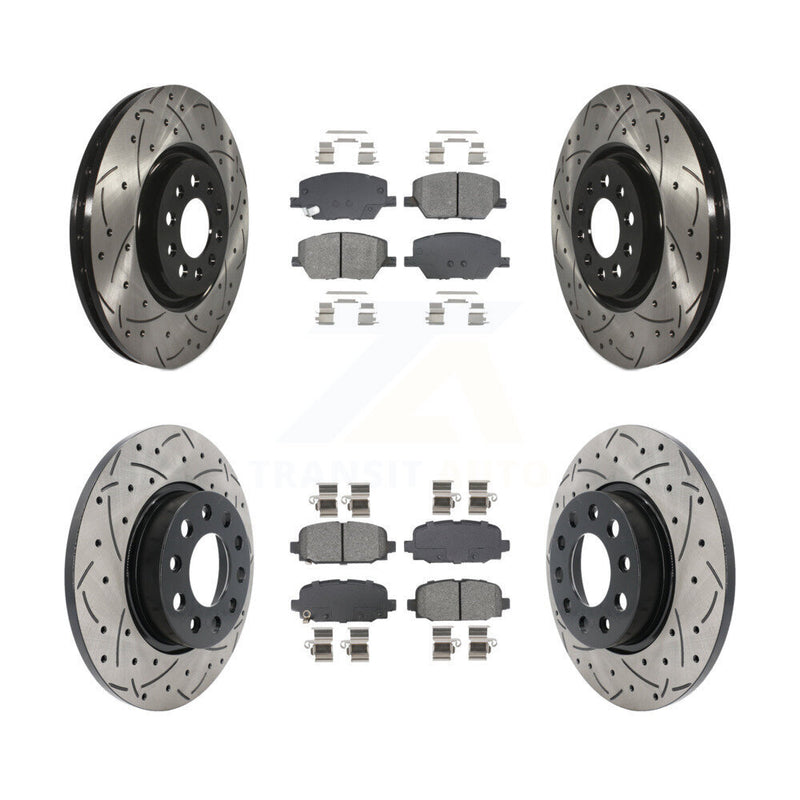 Transit Auto KDS-101588 Disc Brake Kit for 2023 Jeep Compass - Front and Rear