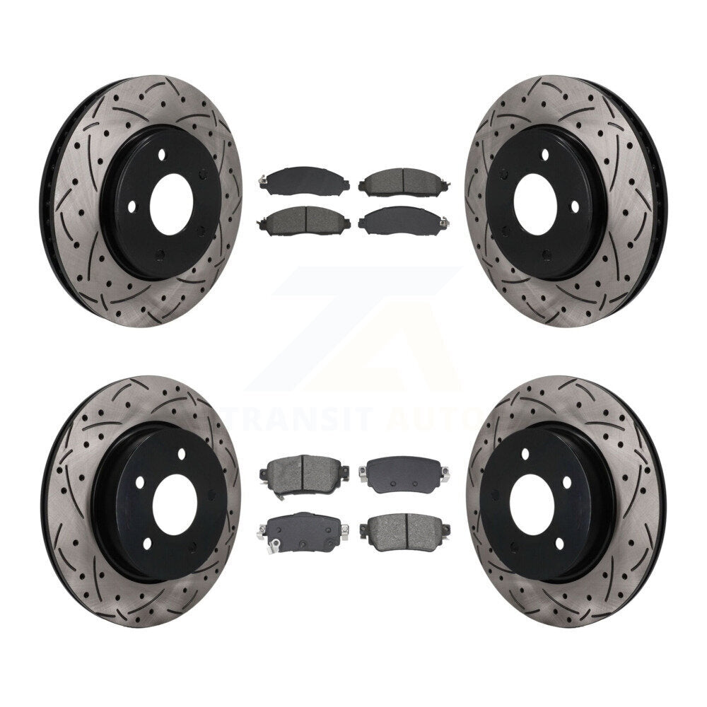 Transit Auto KDS-101593 Disc Brake Kit for 2018-2023 Nissan LEAF - Front and Rear