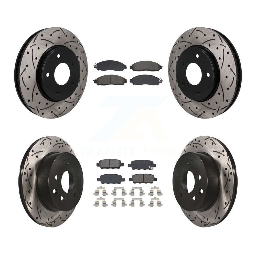 Transit Auto KDS-101594 Disc Brake Kit for 2018-2022 Nissan LEAF - Front and Rear