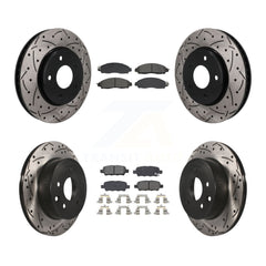 Transit Auto KDS-101594 Disc Brake Kit for 2018-2022 Nissan LEAF - Front and Rear