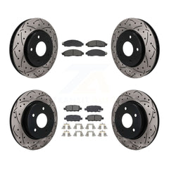 Transit Auto KDS-101595 Disc Brake Kit for 2018 Nissan LEAF - Front and Rear